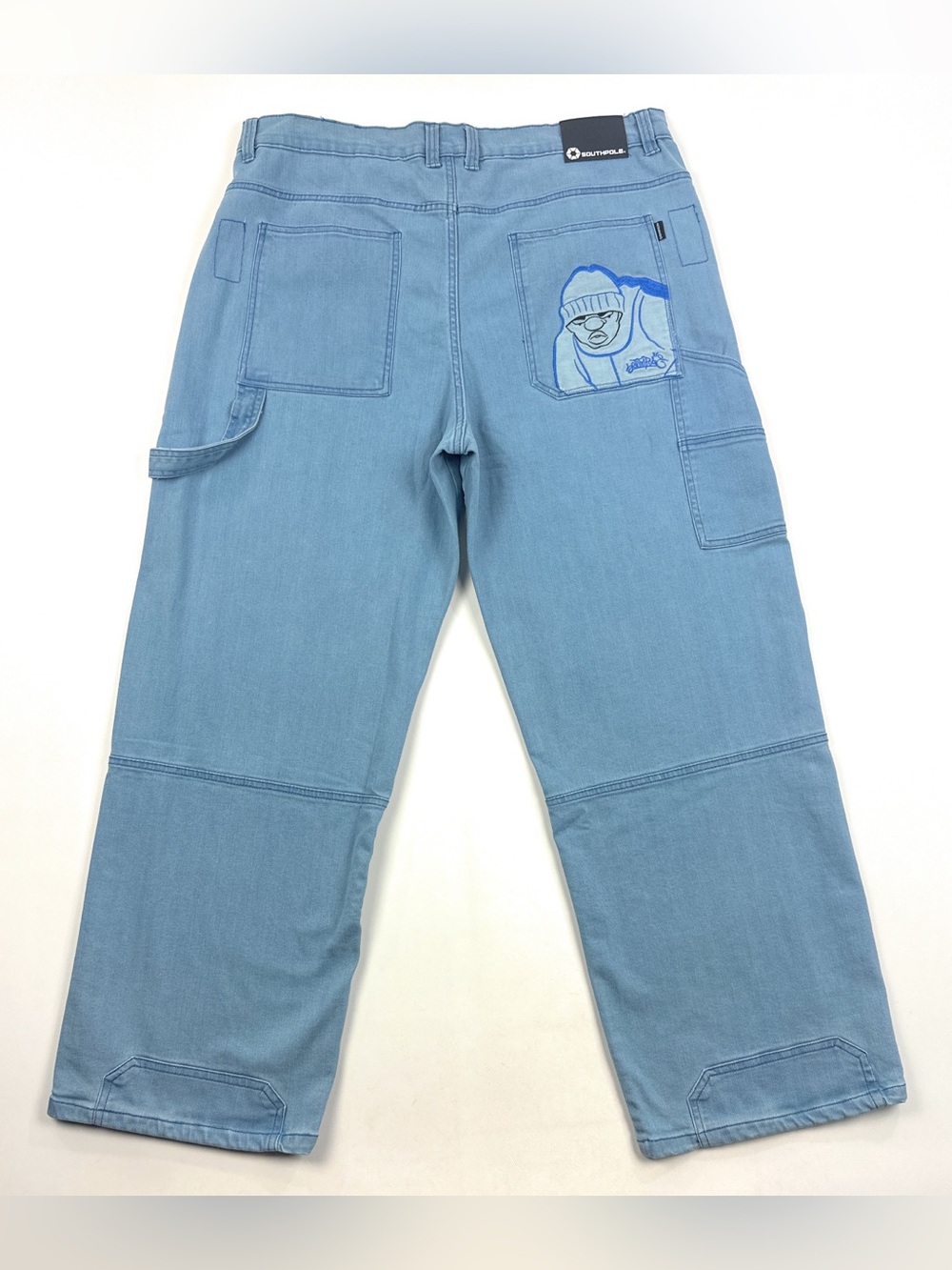 Southpole Carpenter Jeans Mens Size 34 40x32 Light Blue Jeans Skater SP5005FW